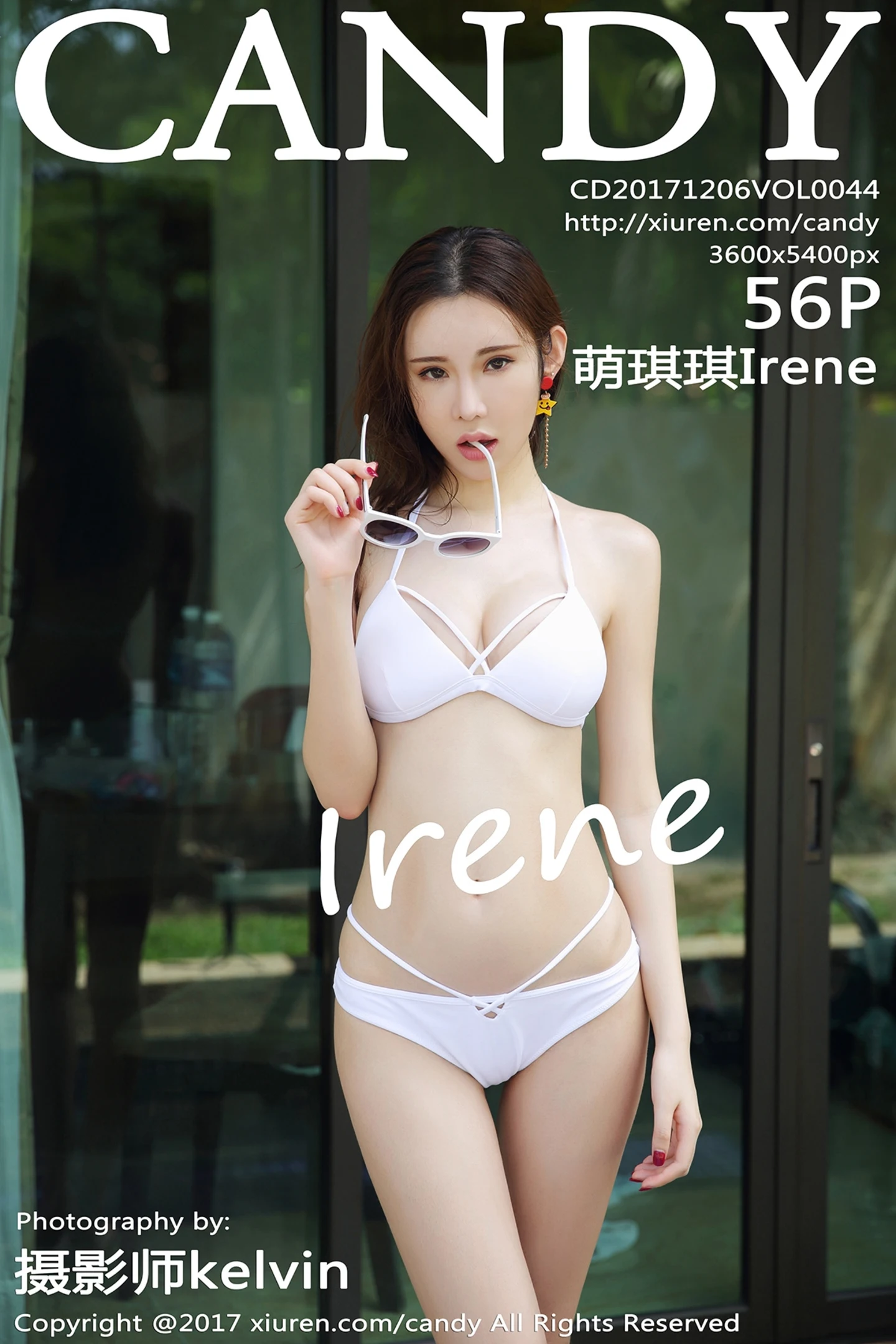 [Candy糖果画报]Vol.044_嫩模萌琪琪Irene沙巴旅拍性感白色比基尼妩媚诱惑写真56P-秀人网 - XiuRen.Pro